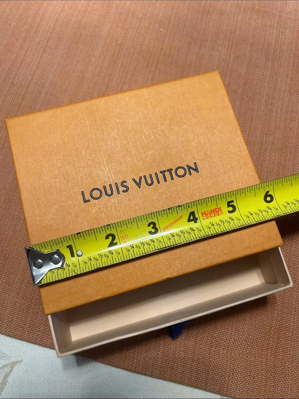 Louis Vuitton Orange Box with Navy Pull-Tab
